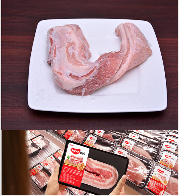 Hướng dẫn người tiêu dùng phân biệt thịt heo mát và thịt heo đông lạnh rã đông