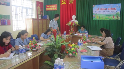 Kiểm tra an toàn thực phẩm tại bếp ăn tập thể trường học huyện Triệu Sơn 2020