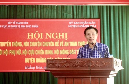 Hội nghị truyền thông nói chuyện chuyên đề về An toàn thực phẩm trên địa bàn huyện Hoằng Hóa năm 2023.